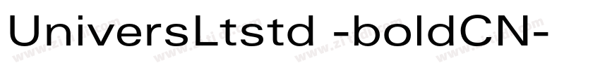 UniversLtstd -boldCN字体转换